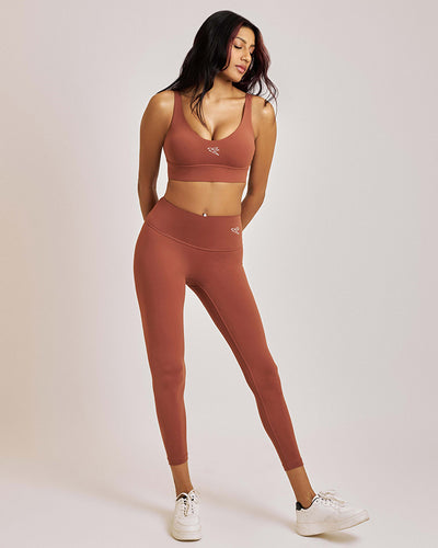 FLOW LEGGINGS - Copper Brown / XS-S